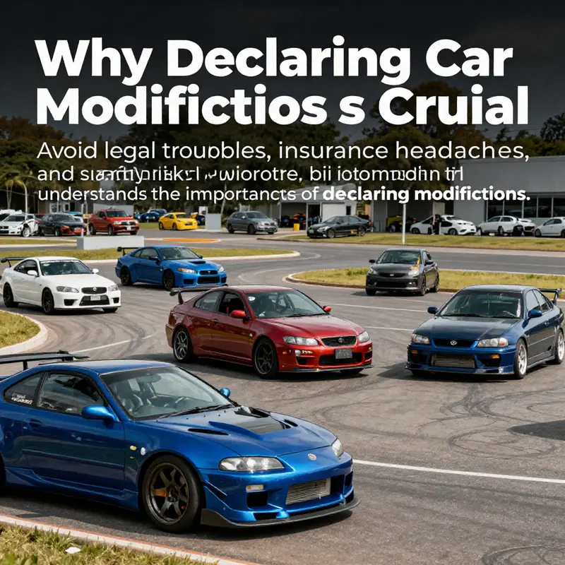 Various modified cars in an energetic setting showcasing the creativity and passion of car modifiers.