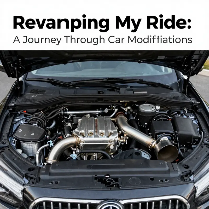 The radiant exterior of my car, featuring custom paint and body upgrades.