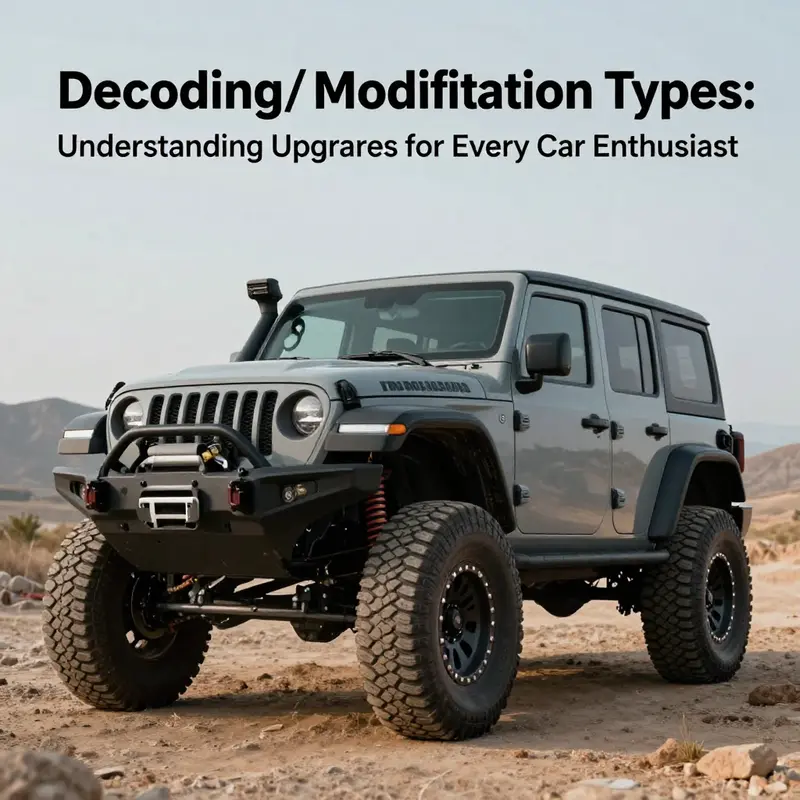 An example of performance-focused car upgrades for enhanced speed and handling.