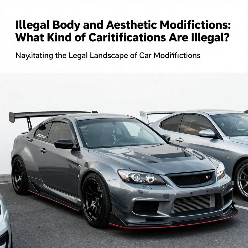 Visual comparison of OEM vs. modified engine components, highlighting illegal modifications.
