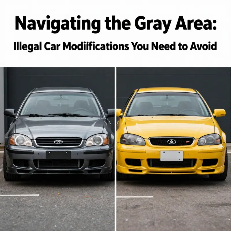 Examples of illegal engine modifications that could violate automotive regulations.