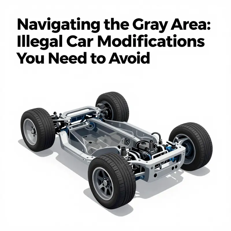 Examples of illegal engine modifications that could violate automotive regulations.