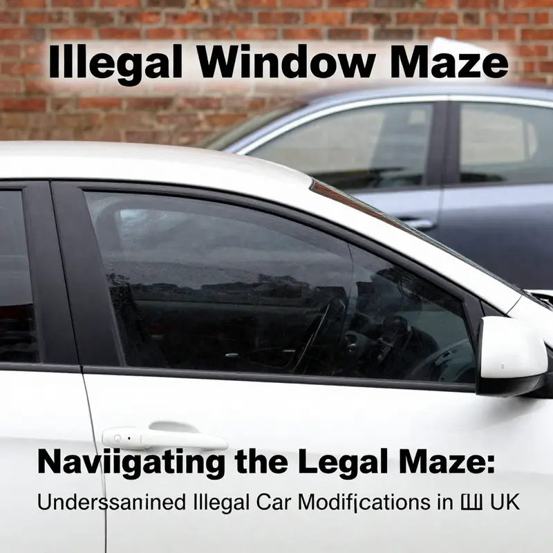 An illegal, loud exhaust system highlights potential legal violations in vehicle modification.