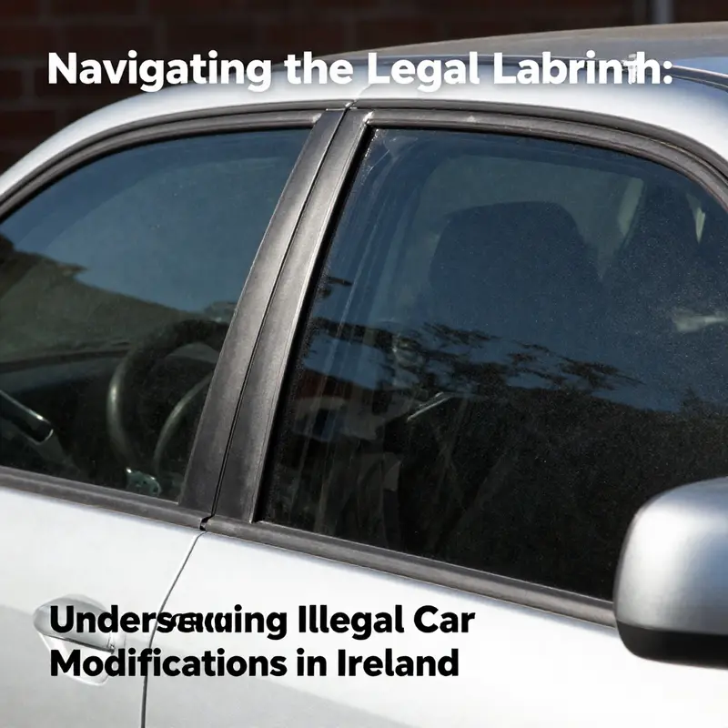 An aftermarket exhaust system that may violate noise regulations in Ireland.