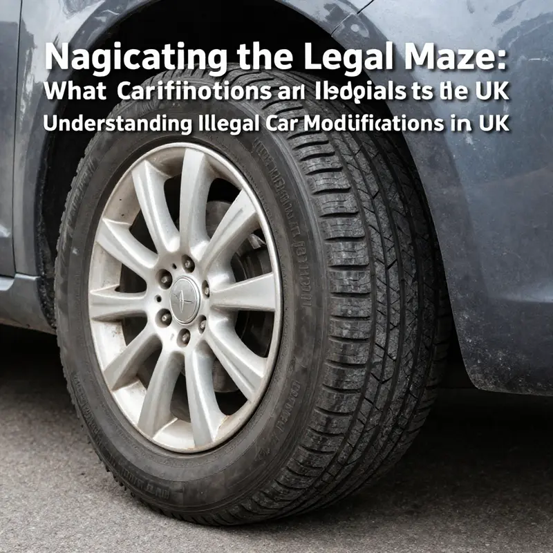 An illegal, loud exhaust system highlights potential legal violations in vehicle modification.