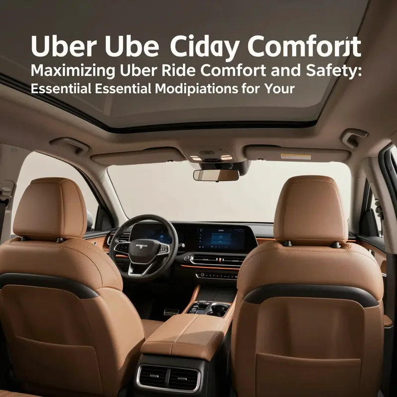 Upgraded car interior designed for passenger comfort and satisfaction.