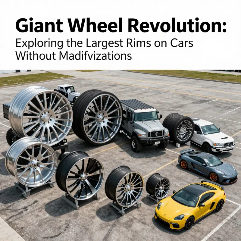 A visual comparison showcasing the variety in rim sizes across different vehicle categories.