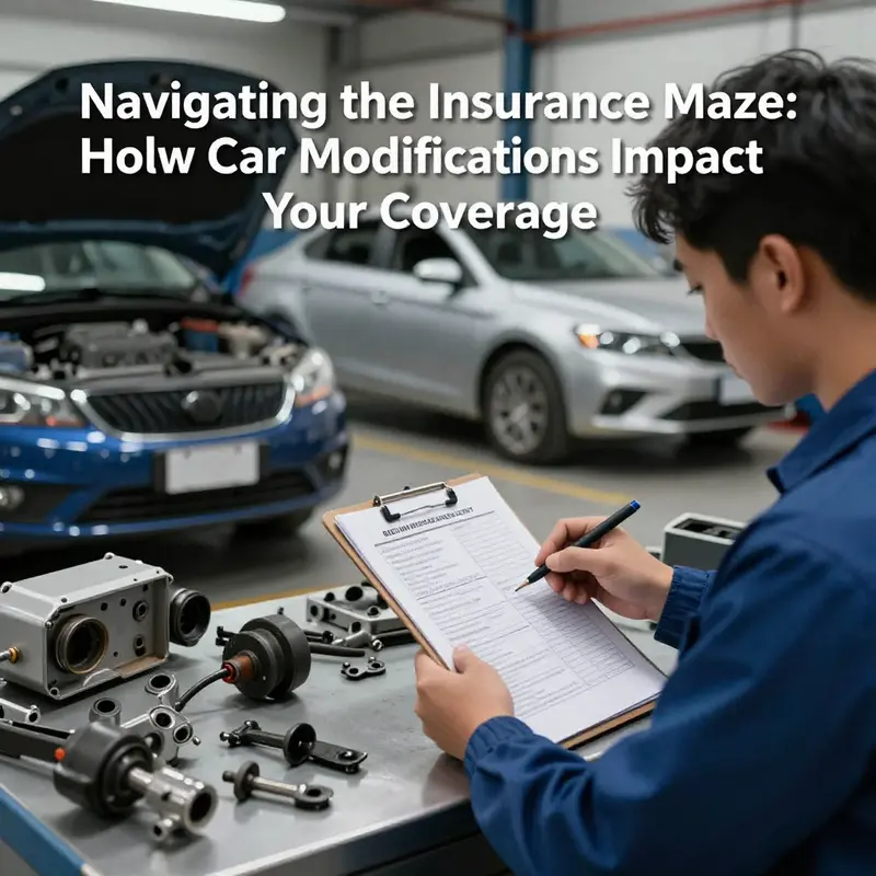 The contrast between stock and modified vehicles illustrates the potential increase in insurance premiums.