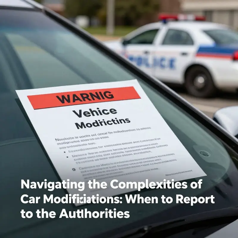 A glimpse into the legal aspects of car modifications and the importance of understanding requirements.