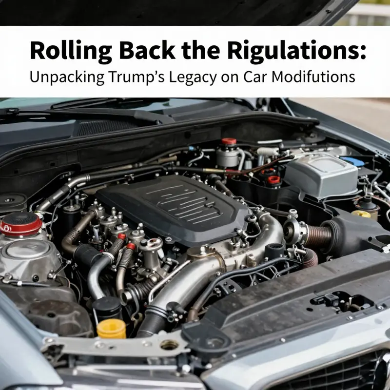 How Trump’s policies reshaped fuel efficiency standards and opened new pathways for car modifications.