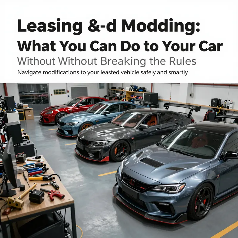 An engaging view of a modification workshop that exemplifies the excitement of car customization.