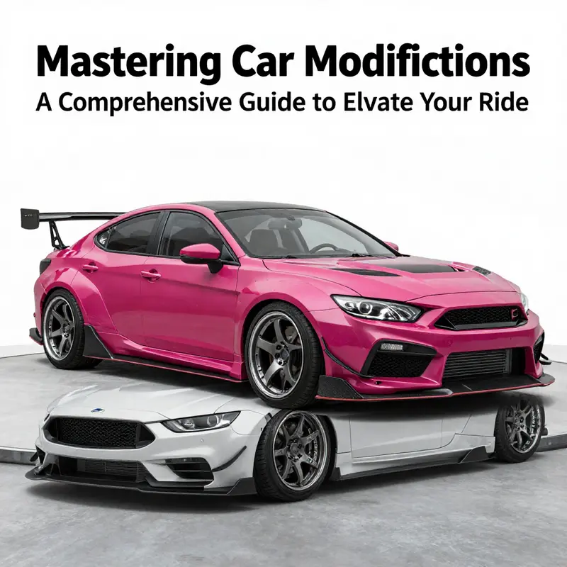 An eye-catching exterior modification featuring body kits and custom paint work.