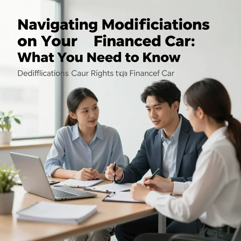 Examples of non-structural modifications enhancing a financed car’s aesthetics and performance.