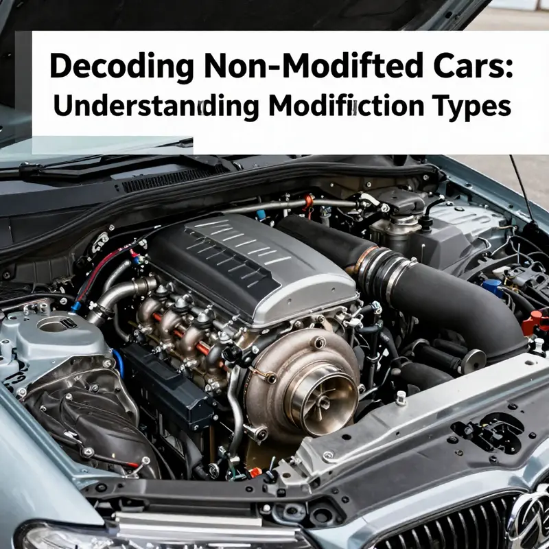 Comparison between a non-modified vehicle and its modified counterpart, showcasing factory features.
