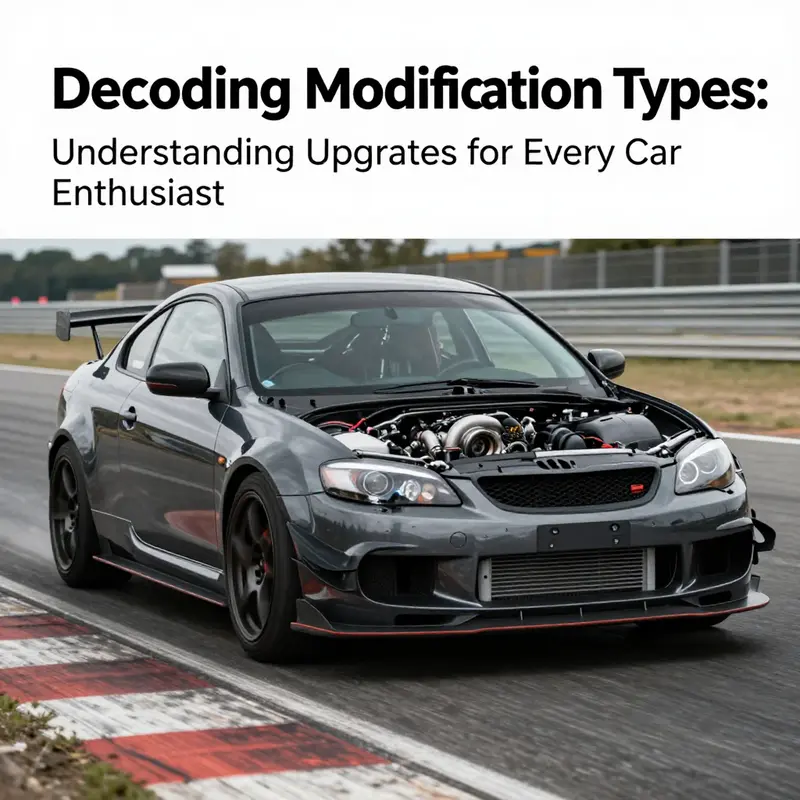 An example of performance-focused car upgrades for enhanced speed and handling.