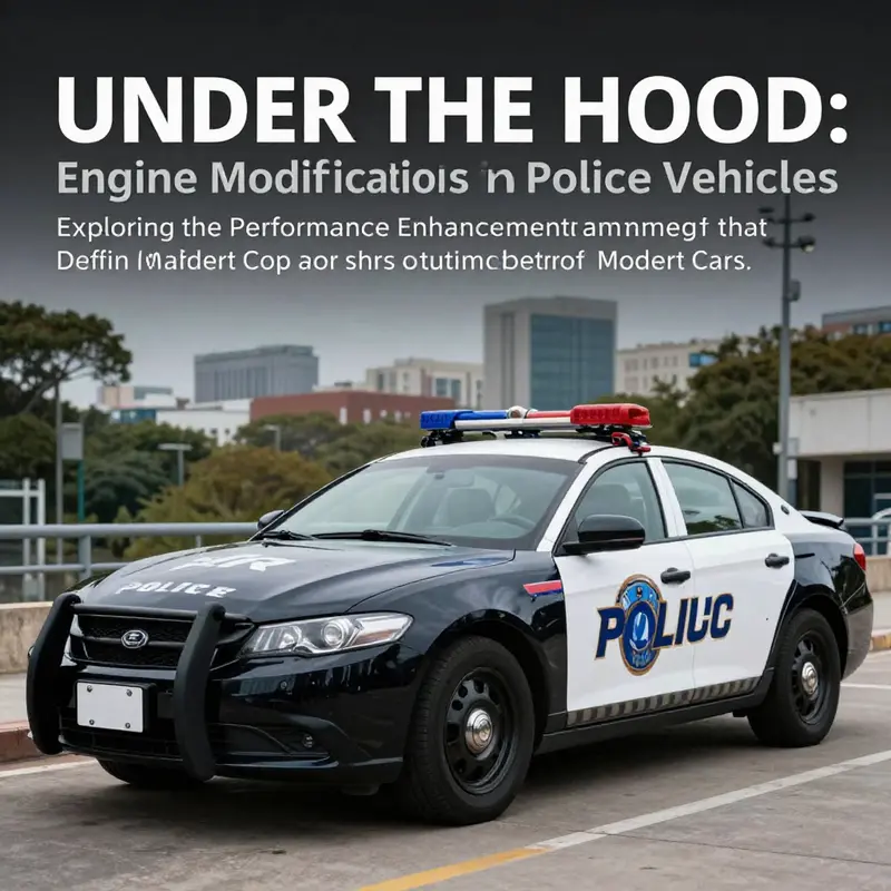 A modern police vehicle in an urban setting, highlighting its modifications and readiness.
