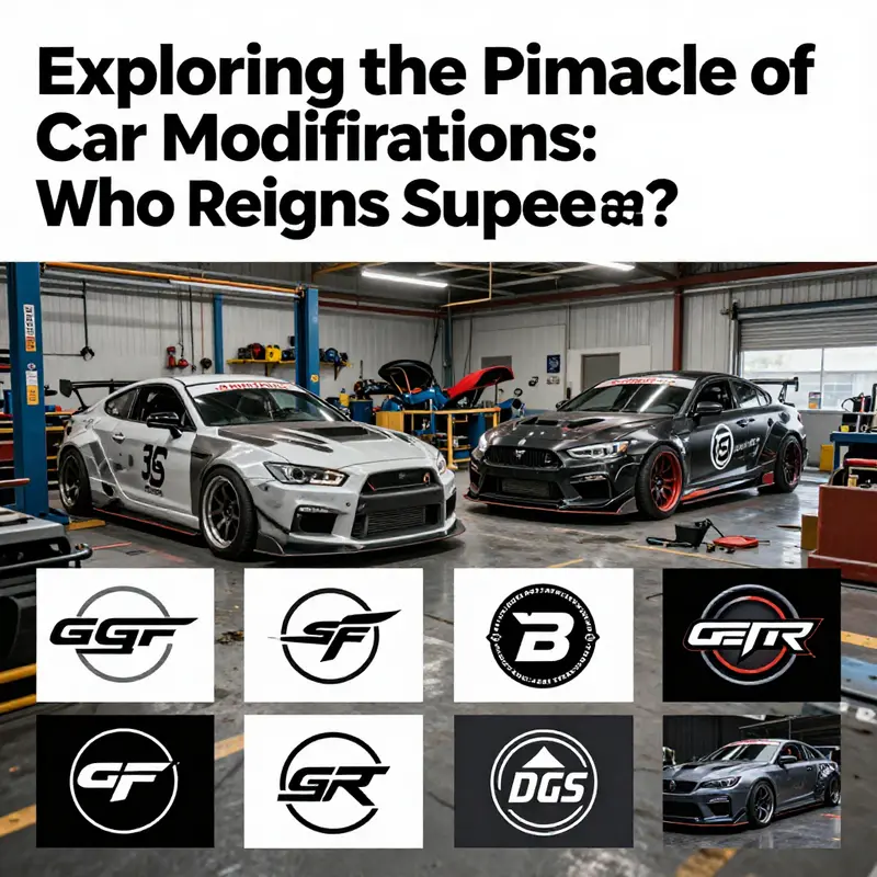 Showcasing a selection of the most reputable car modification companies highlighted in the industry.