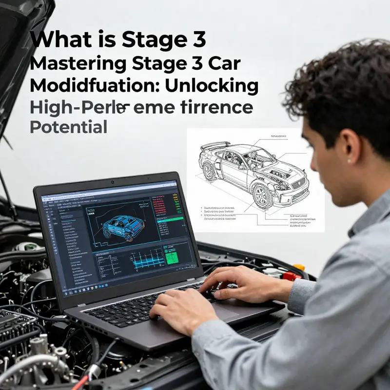 An inside look at a professional car tuning workshop dedicated to Stage 3 enhancements.