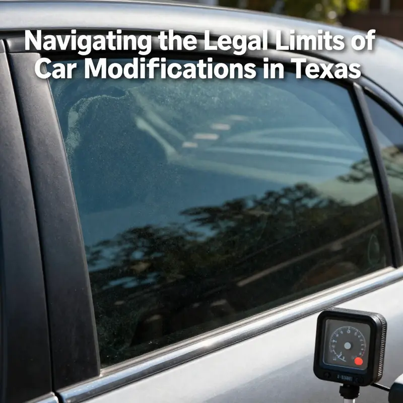 Window tinting in Texas: Understanding the legal limits of visibility.