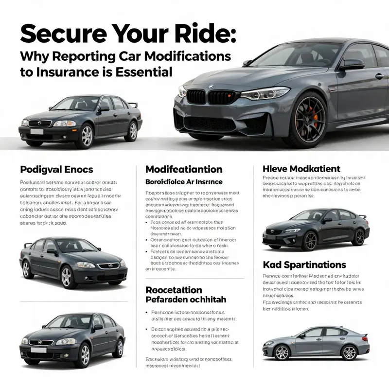 A modified vehicle highlights the significant changes that should be reported to insurance for optimal coverage.