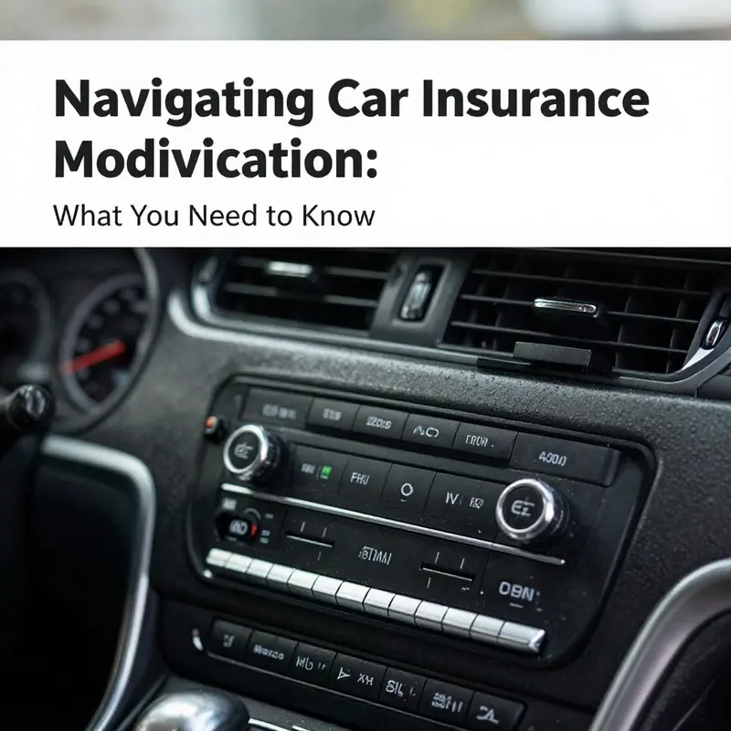A visual overview of the various car modifications that can impact insurance.