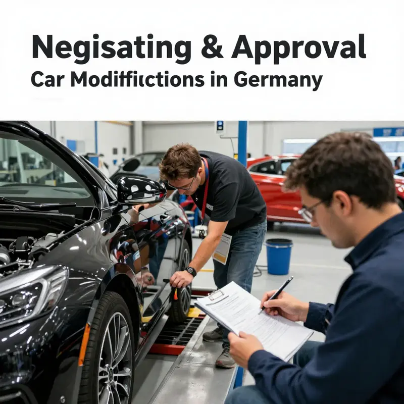 An example of legal car modifications in Germany featuring custom wheels and body kits.