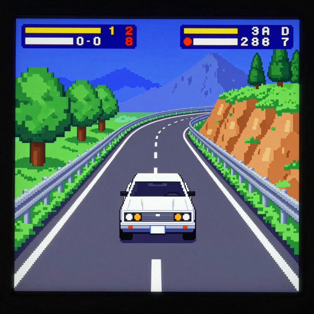 Classic car game screen