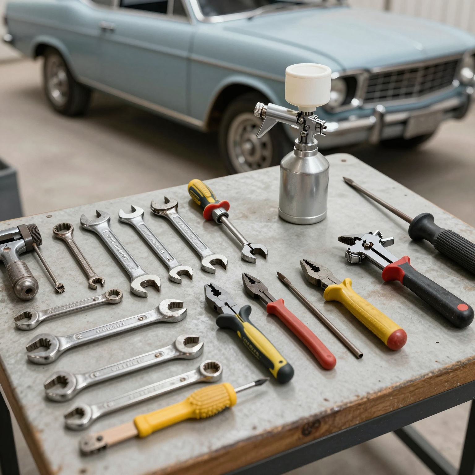 Classic car restoration tools