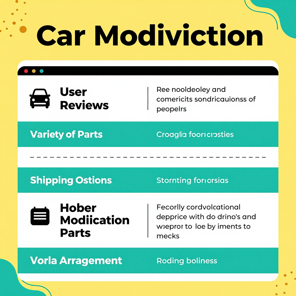 Car modification websites comparison
