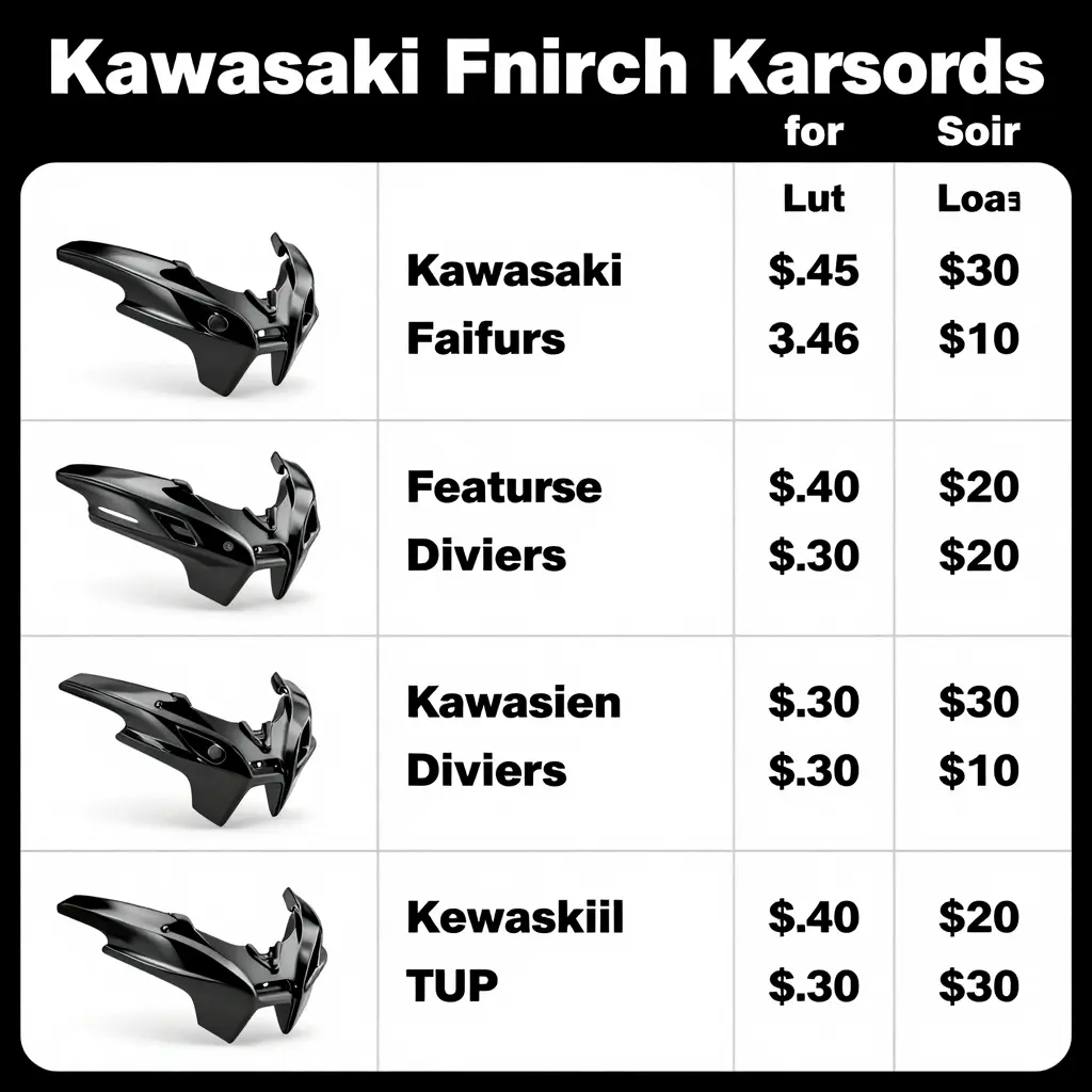 Comparison of Popular Kawasaki Aftermarket Fairings