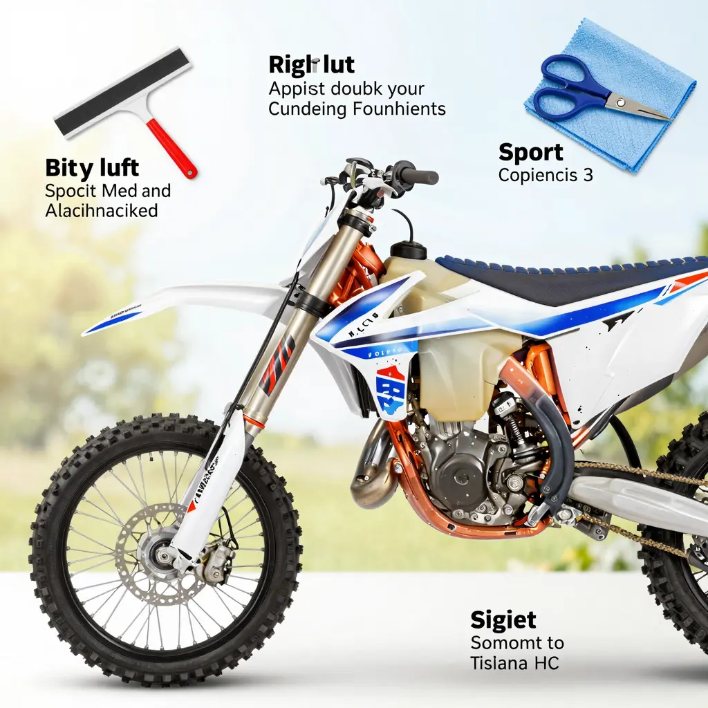 Step-by-step process for installing dirt bike graphics