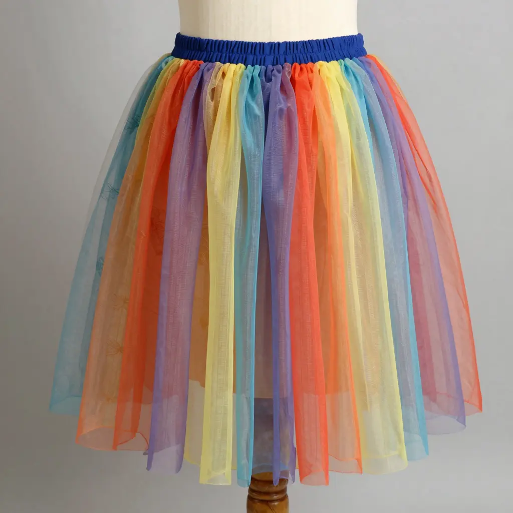 Colorful Plus Size Tutu Skirt